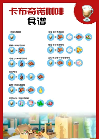 我的咖啡店食谱攻略